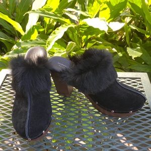 Donald Pliner Calfsuede Mules